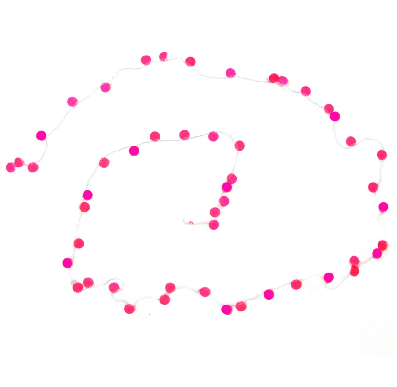 Guirlande Confettis - Rose fluo